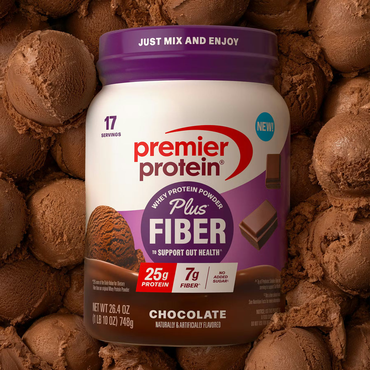Chocolate Protein Plus Fiber Powder