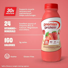 Strawberries & Cream Protein Shake 11.5 oz (12 Count)